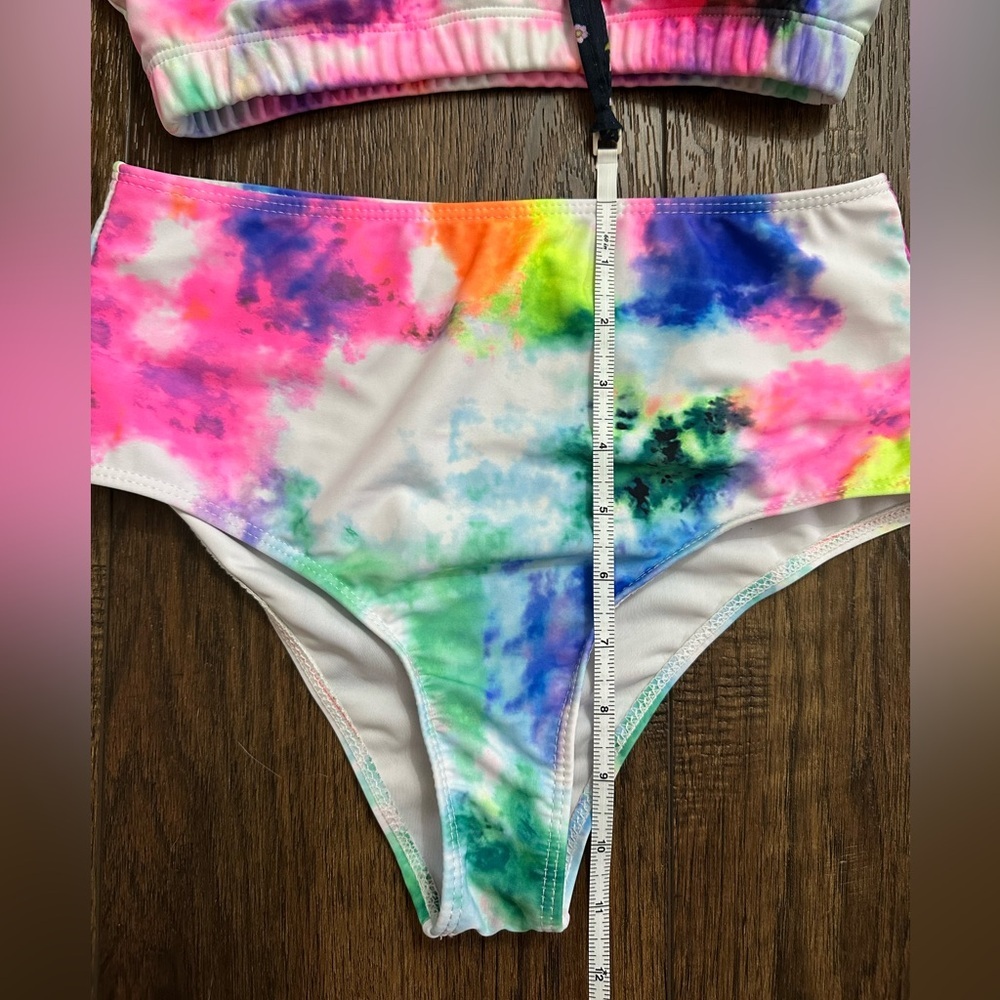 SHEIN Vibrant Tie-Dye Kids Bikini Set - Picture 5 of 6
